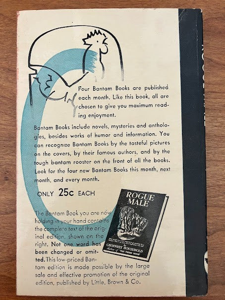 Vtg Paperback - Rogue Male Man Hunt Geoffrey Household