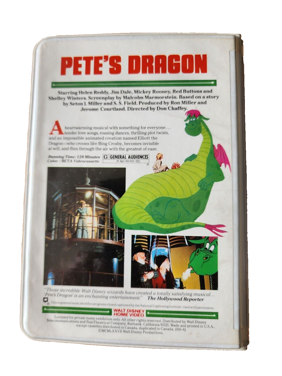 VTG Disney Pete's Dragon (BETAMAX, 1980) Beta NOT VHS