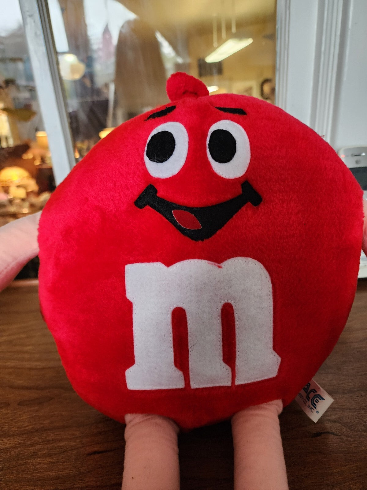 Vintage 1987 M&M's RED Fun Friend Stuffed Toy Plus