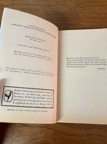 Bantam Books - Leave Her to Heaven by Ben Ames Williams