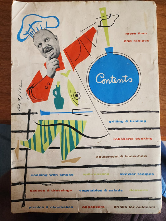Vintage Paperback 1954 Jim Beards Complete Book of Barbecue Rotisserie Cooking