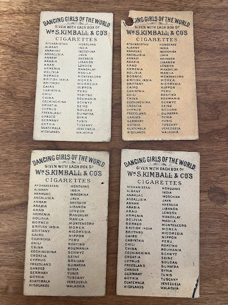 Kimball Dancing Girls of the World - lot of 4