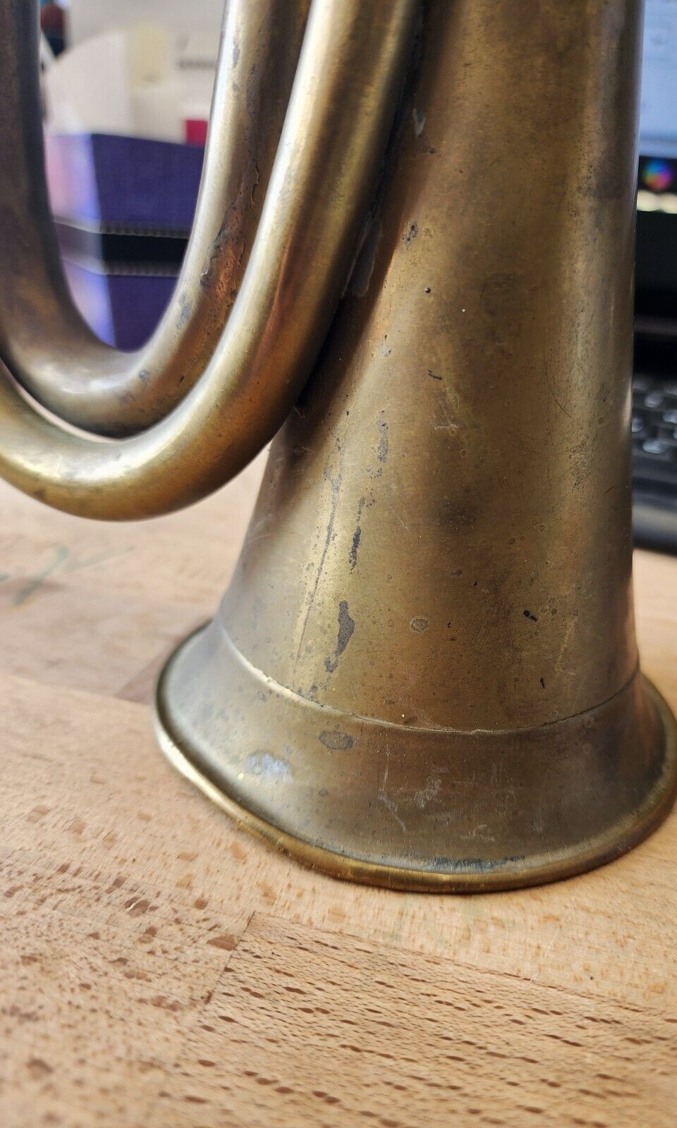 Vintage Trumpet Marching Brass Bugle