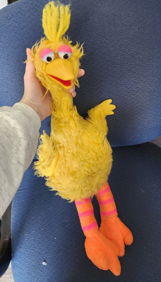 Vtg 1980 Sesame Street Big Bird Plush