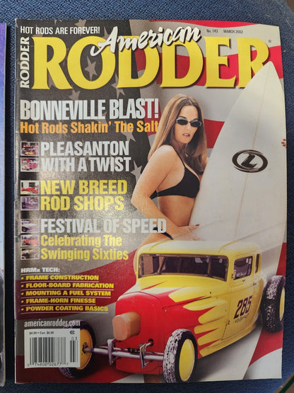 Lot of 2 American Rodder Magazine March & May 2002
