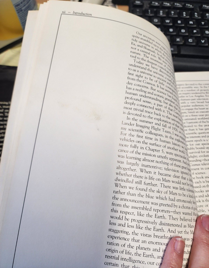 Cosmos By Carl Sagan 1980 Hardcover With Dust Jacket