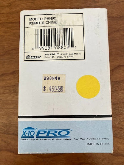 X10 Pro Remote-Control Chime: Model PHH02