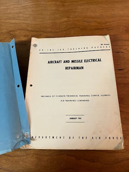 On-The-Job Training Package - Aircraft and Missile Electrical Repairman 1961 Jan