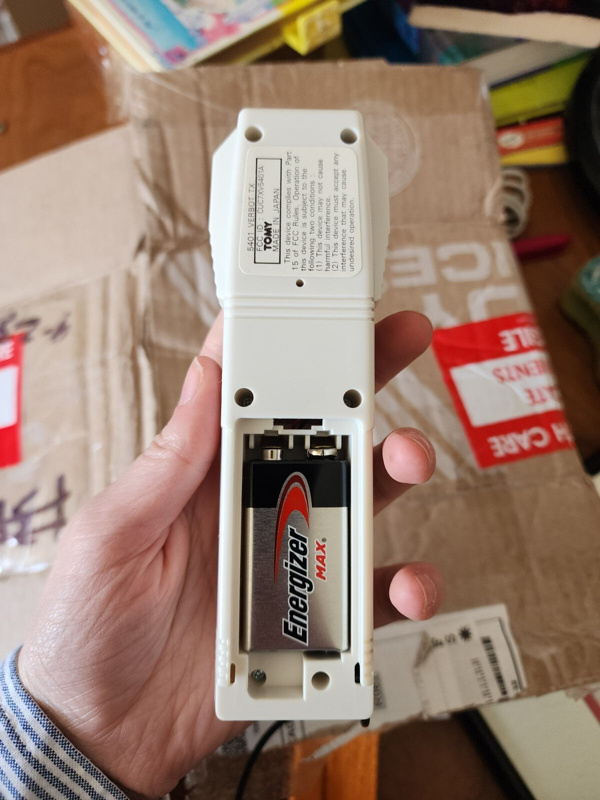 Vintage Verbot Robot w/Remote Control #5401 Voice Command - Not Working