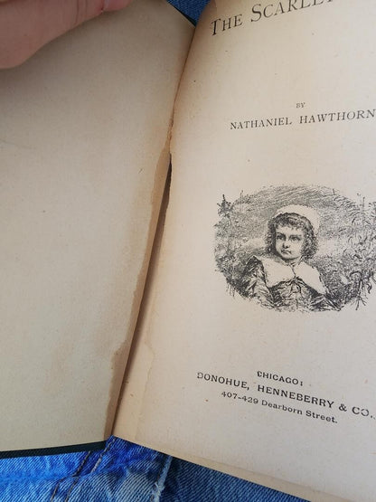 The Scarlet Letter By Nathaniel Hawthorne 1919 Edition HC Book