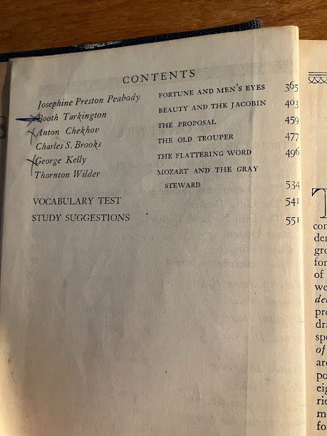 One-Act Plays By Modern Authors - Discarded Library Copy