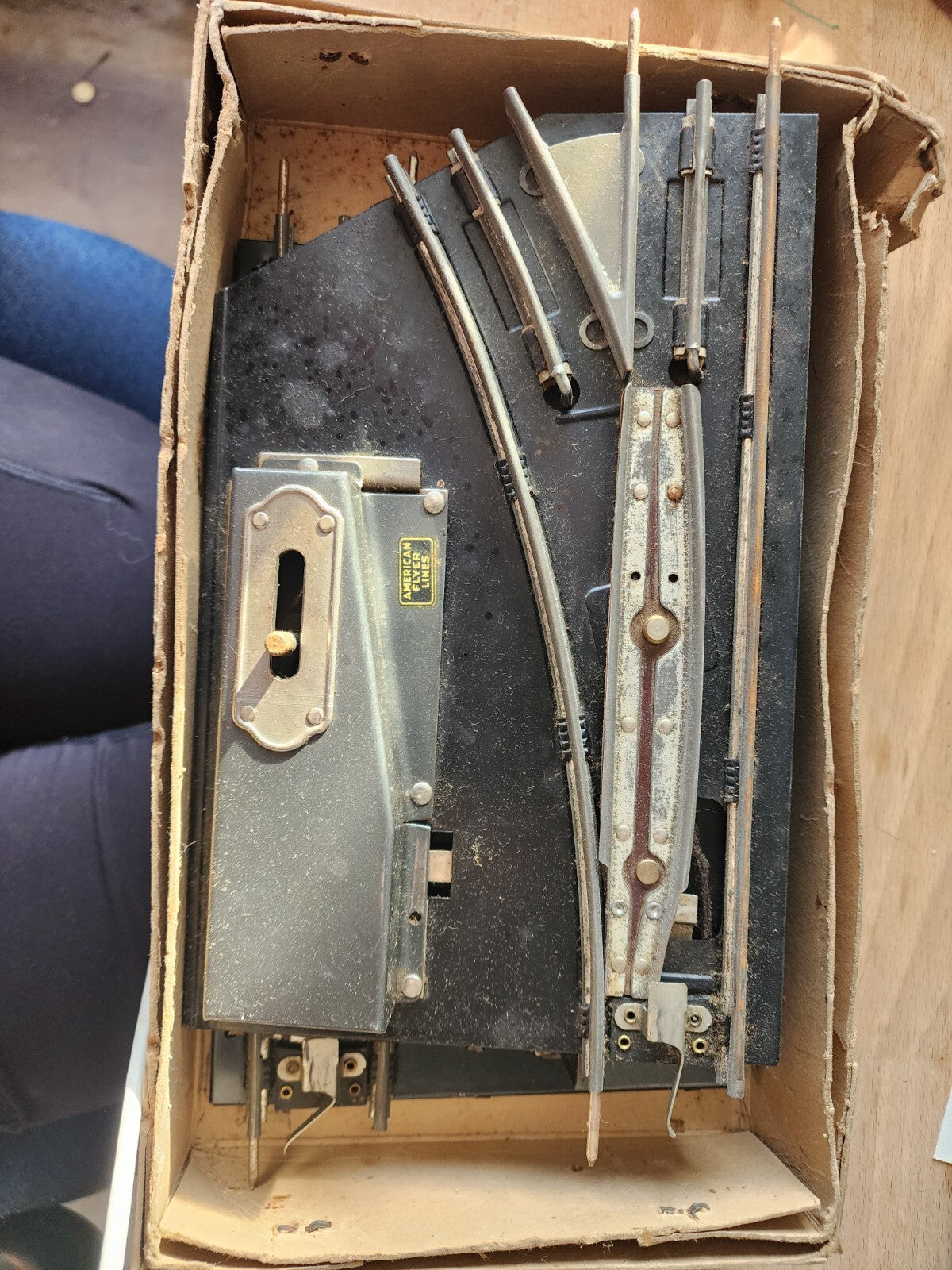 American Flyer O gauge Manual Track Switch Left Right pair C-5 good