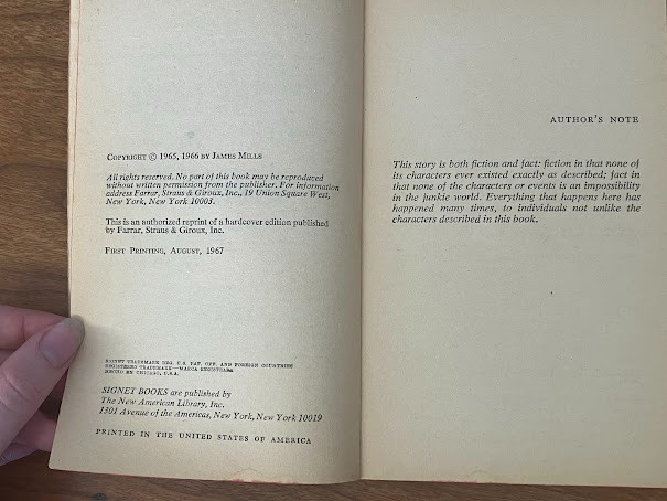 Vintage Paperback - James Mills: The Panic in Needle Park