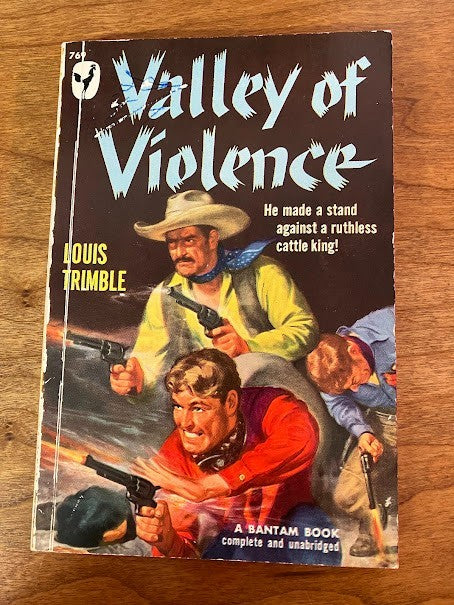 Vtg Paperback - Valley of Violence by Louis Trimble