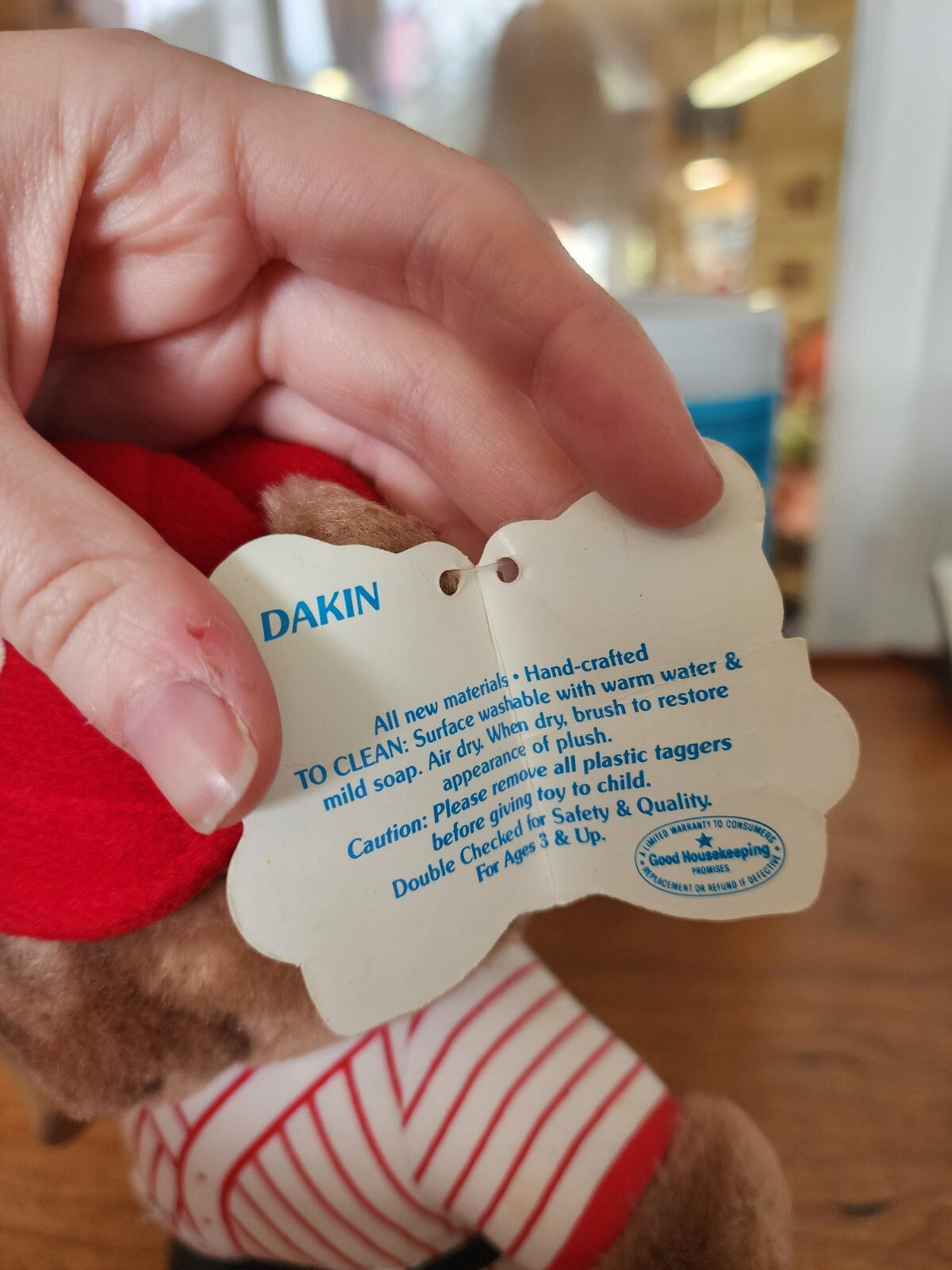 VTG 1986 Slugger Bear Dakin Baseball Player 8" Plush Animal Toy VWT