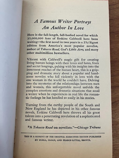 Vtg Paperbacks by Erskine Caldwell - lot of 5