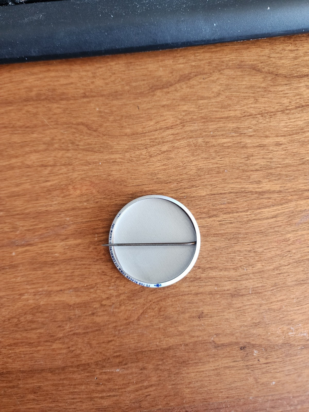 Collectible Pin Back Button Campaign Reagan Oregon