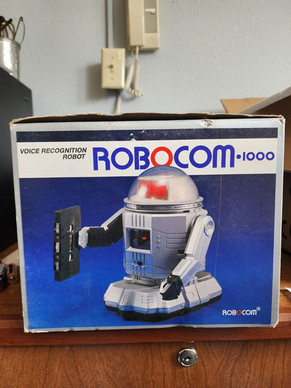 Vtg 1984 Battery Operated Robocom w/Voice Recognition
