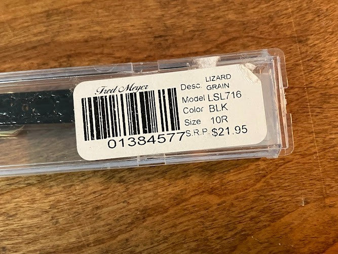Hadley Roma Wristwatch Band Women's: 10R Black LS716 - Genuine Leather