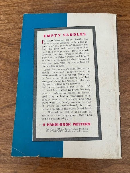 Handi-Book Western (lot of 2) - "The Fargo Kid" and "Empty Saddles"