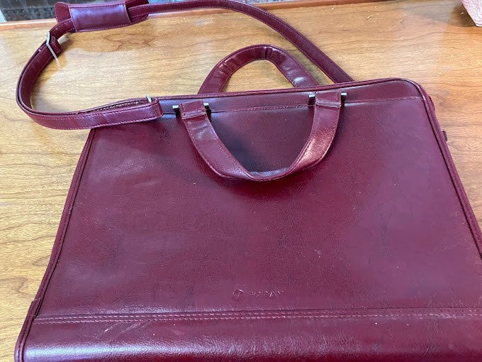 Red Leather - Foray Portfolio Briefcase
