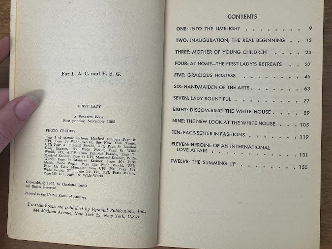 Charlotte Curtis: First Lady