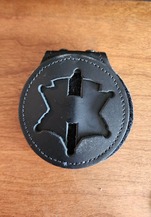 Auxiliary Police-Style Star Cut-Out Belt Clip