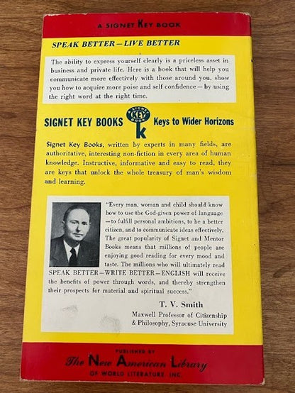 Speak Better, Write Better English by Horace Coon