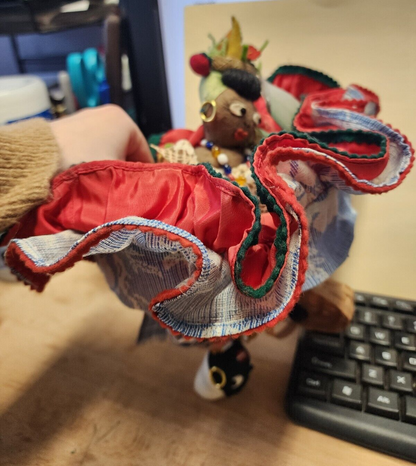 Bahia, Brazil Soft Cloth "Reversible" Doll Hand Made
