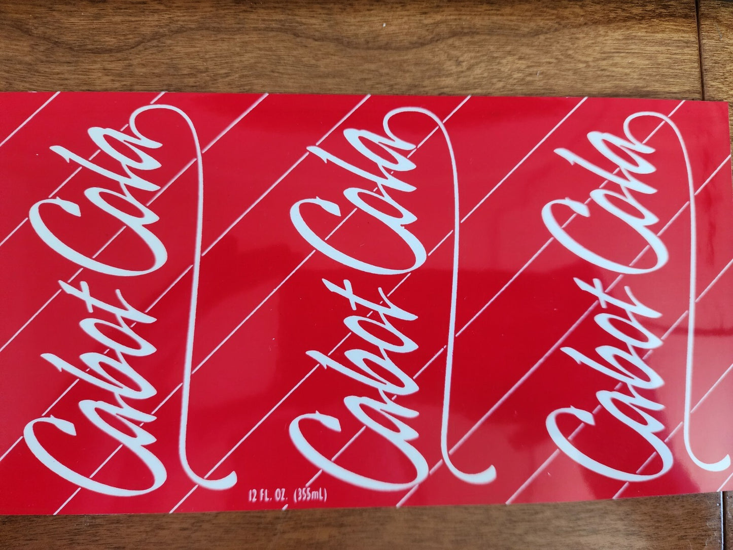 12 Fl Oz Cabot Cola Sticker Prop