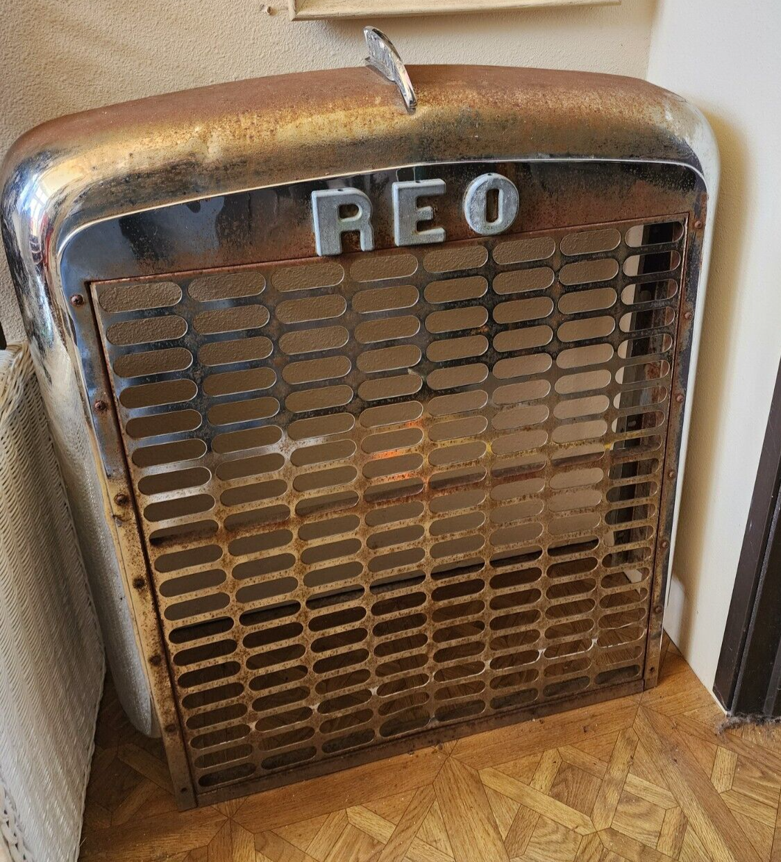 1964 Reo Gold Comet Grill Shell With Letters and Badge