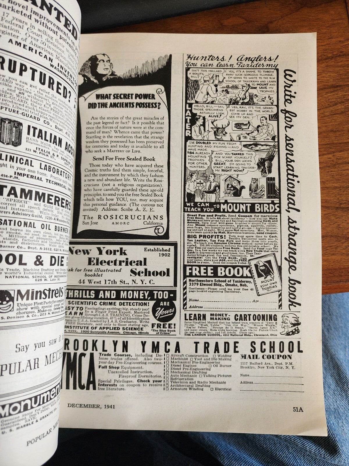 Popular Mechanics Magazine DEC 1941 WW2 Vtg History