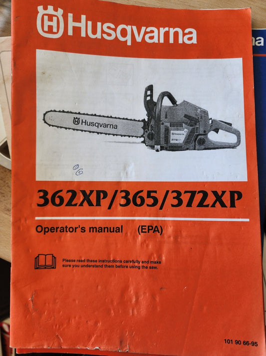 vintage Husqvarna 362XP/365/372XP Shop Operator’s Manual