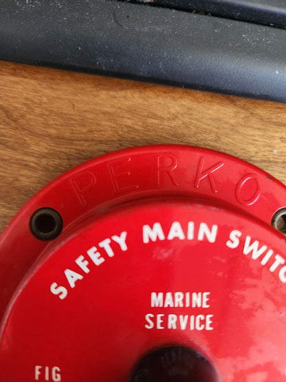 Vintage PERKO Marine Service Safety Main Switch