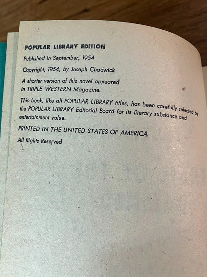 Popular Library: TRAIL OF THE DAMNED by Jack Barton