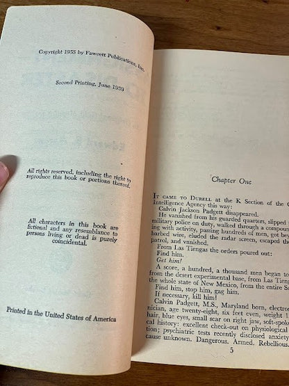 Vtg Paperbacks - lot of 2 - Edward S Aarons
