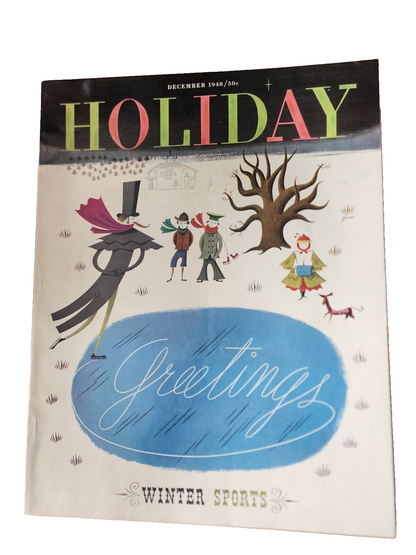 1948 DECEMBER HOLIDAY MAGAZINE - WINTER SPORTS