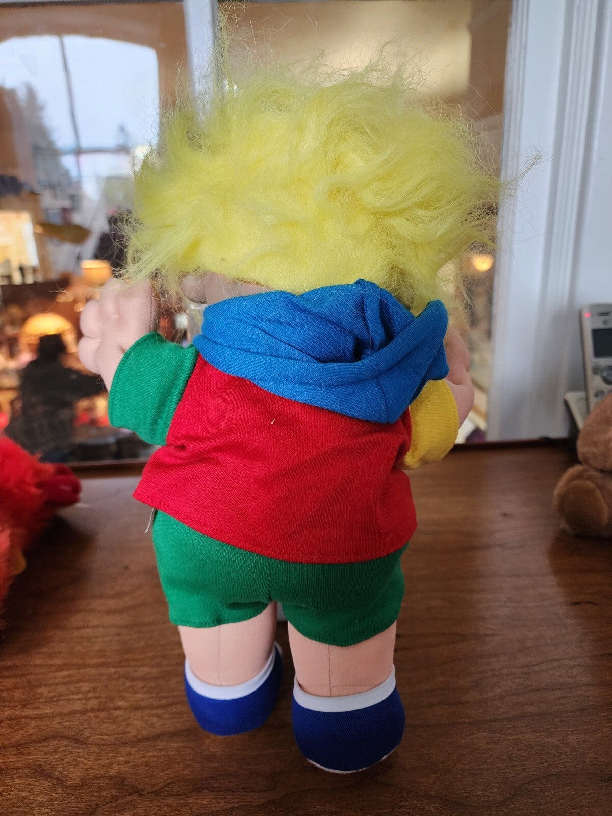 Vtg Troll Kids Buster - Russ Berrie Plush Doll 12” Rubber Face