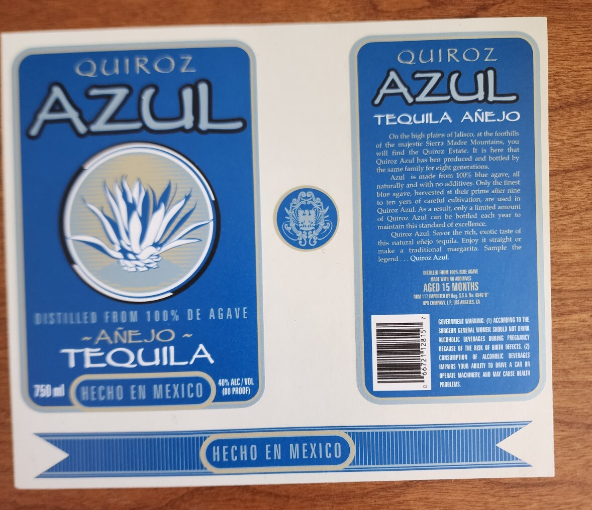 Anejo tequila Beverage Sticker Props