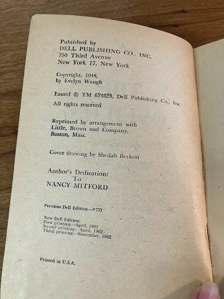 Vtg Paperback - The Loved One by Evelyn Waugh