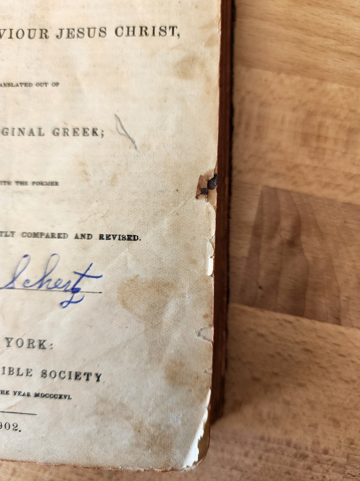 The New Testament Of Our Lord & Saviour Jesus Christ German & English 1902