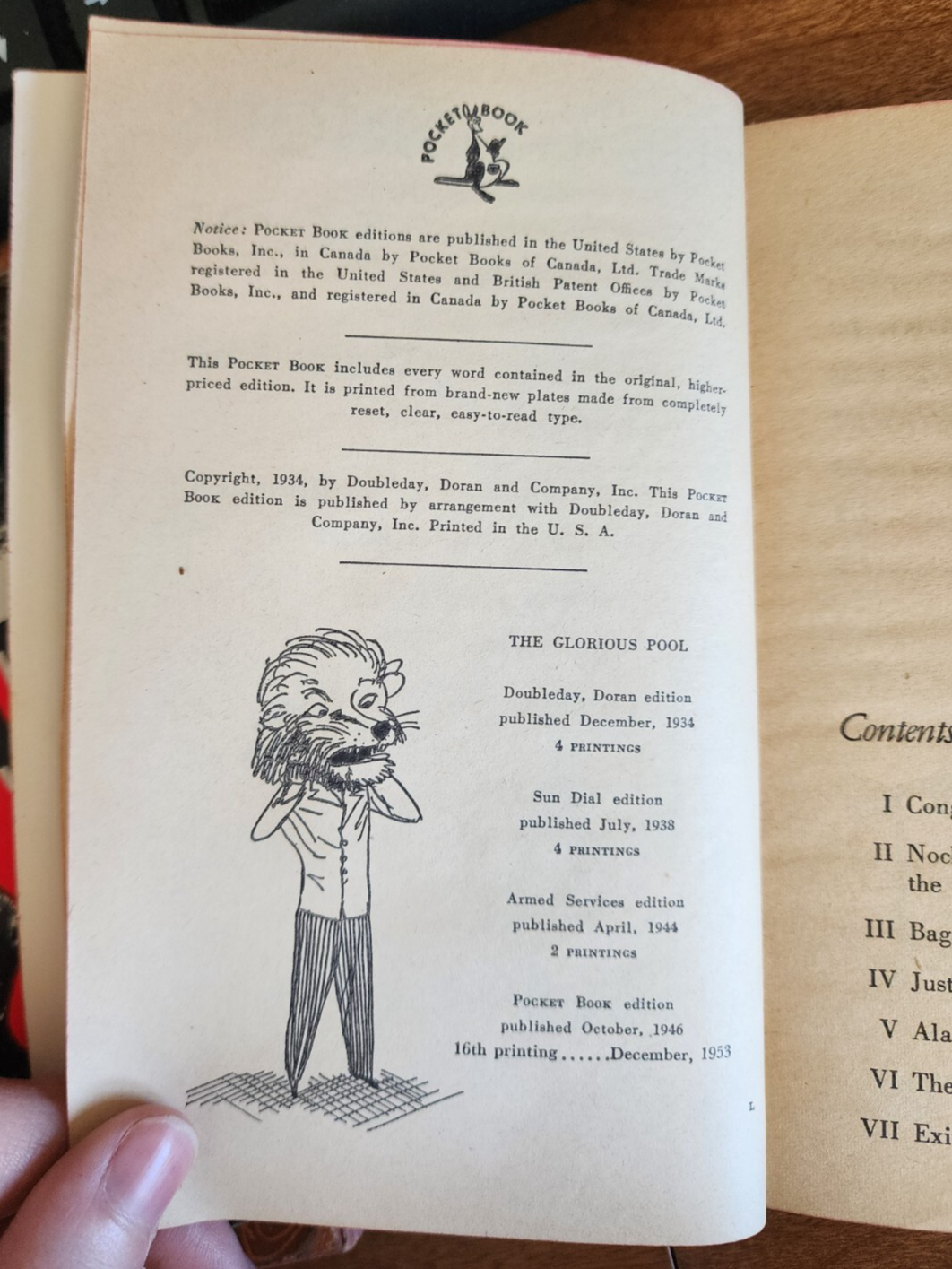 The Glorious Pool by Thorne Smith Paperback Pocket Book 1953