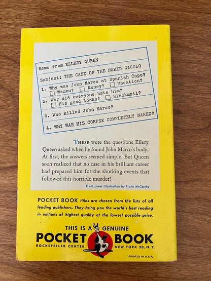 Vintage Paperback - The Spanish Cape Mystery by Ellery Queen