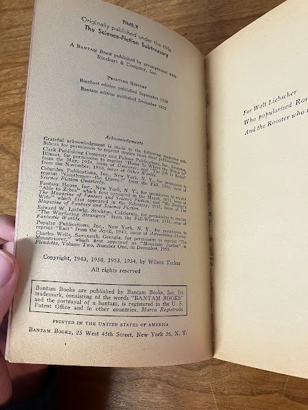 Vtg Paperbacks - lot of 2 - Wilson Tucker