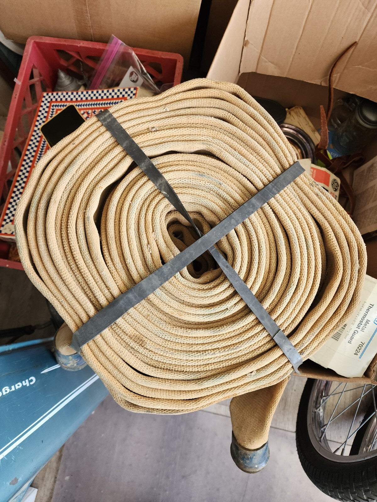 Vintage Fire Hose for Boat/Truck Docks 2.5" x unknown