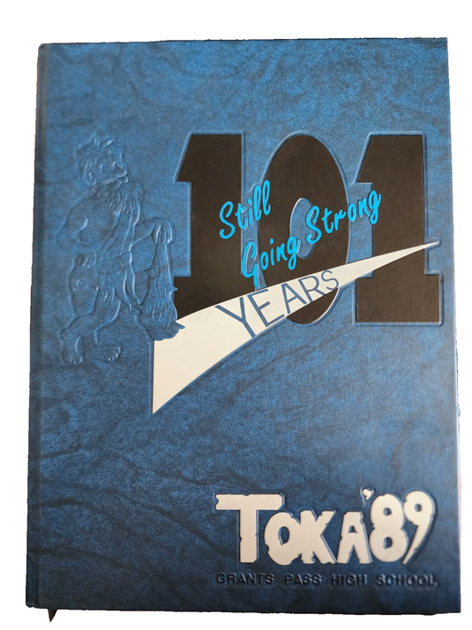 TOKA 1989 YEARBOOK Grants Pass High School (Oregon) - VERY GOOD