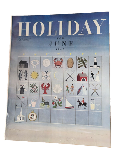 1947 JUNE HOLIDAY MAGAZINE - LONG ISLAND CALENDAR