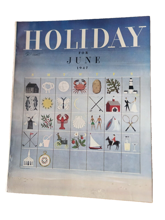 1947 JUNE HOLIDAY MAGAZINE - LONG ISLAND CALENDAR