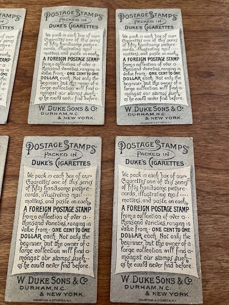 Dukes Cigarettes: Postage Stamps - Lot of 6