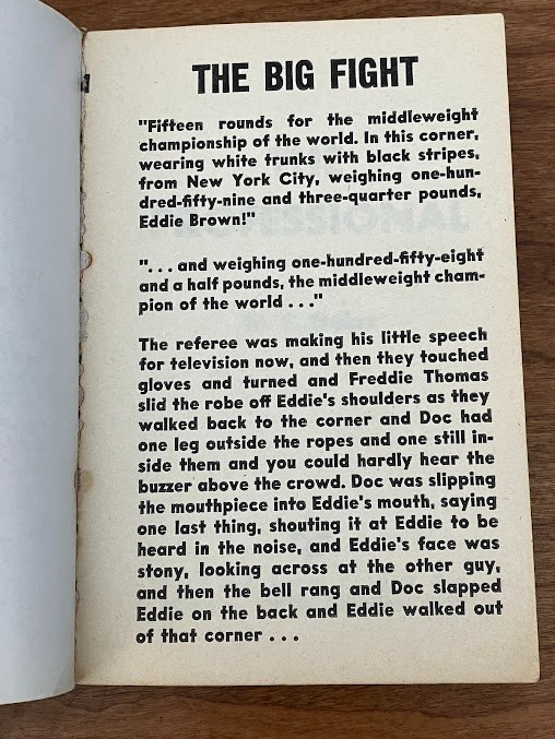 Vtg Paperback - The Professional by W.C. Heinz Boxing